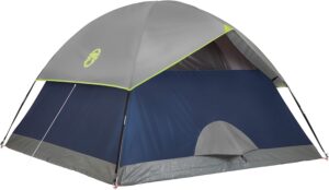 Coleman Sundome Camping Outdoors and Sports Tent with Rainfly, 2/3/4/6 Person Tent Sets Up in 10 Mins, Weatherproof Tent for Camping, Festivals, Backyard, Sleepovers,And More